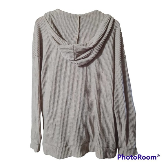 Button Down Sweater Jacket w. Hood NWT! - Picture 2 of 5